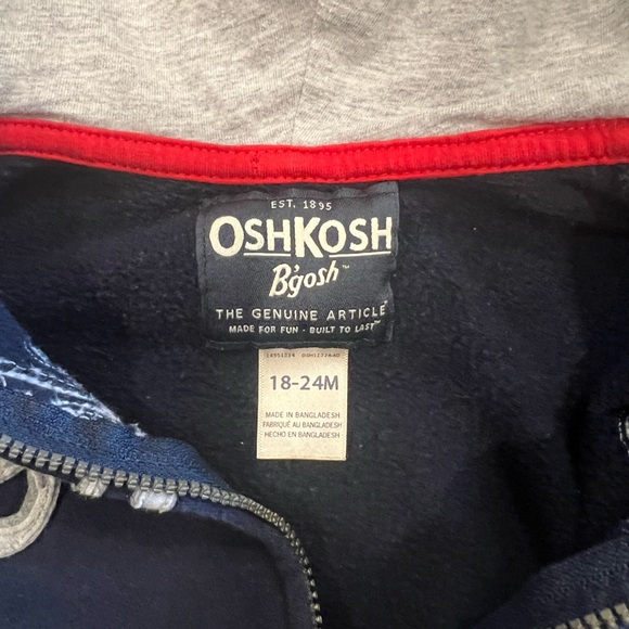 Oshkosh Jacket - Navy - size 18-24mo - Picture 3 of 3